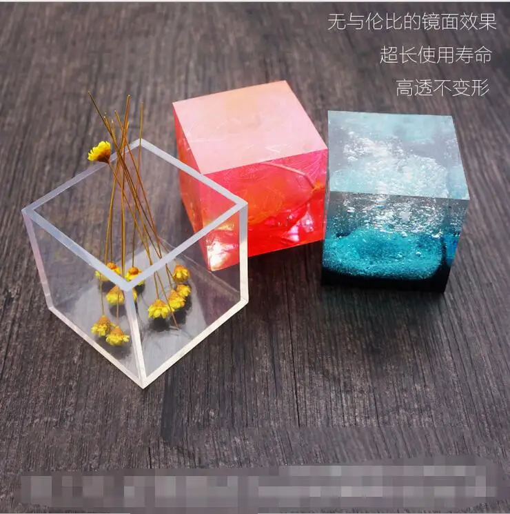 

Square Silicone Pendant Mould For Resin Real Flower DIY Mold Jewelry Bangle Mould epoxy resin molds