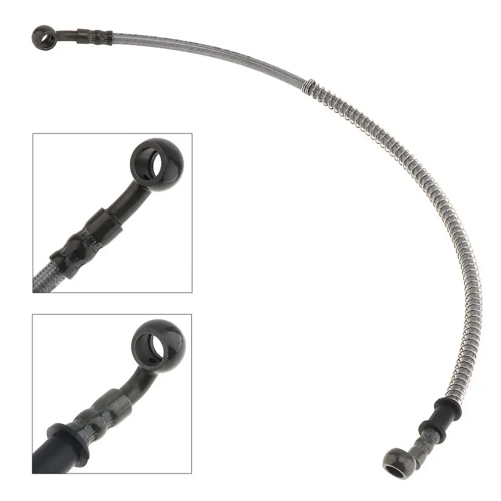 Durable 55cm Motorcycle Brake Pipe Tubing Brake Hose Line with Spring