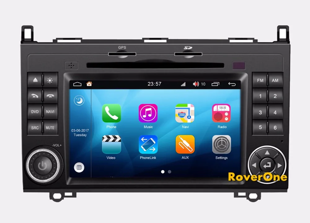 Top RoverOne Android 8.0 Octa Core Car Radio DVD GPS For Mercedes A150 A155 A160 A170 A180 A190 A200 Multimedia Player Bluetooth 6