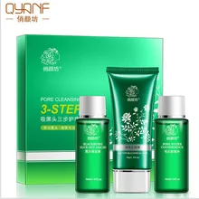 QYANF peel-off mask nose care Facial Treatments beauty Whitening remove black head face mask acne treatment skin care set