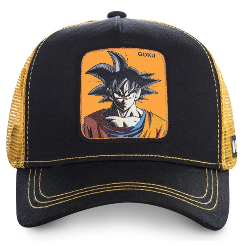 

High Qualit Cartoon Anime Dragon Ball Baseball Caps Men Women Snapback Hip Hop Cap Summer Breathable Mesh Trucker Hat Dad Hats