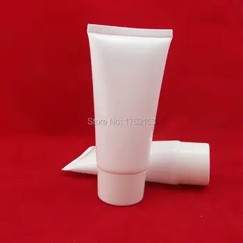 

50ml Pearl white wash soft tube or butter ,hand cream tube with white lid,Plastic bottles,Cosmetics containers,Cosmetics tube