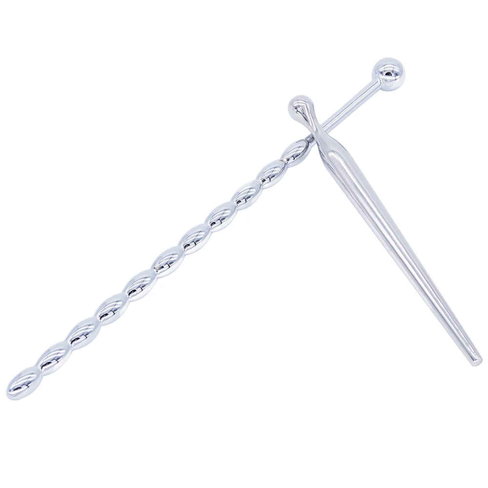 DOMI 2pcs Stainless Steel Catheter Sounds Small Urethral Penis Masturbators Plug Men Sex Toys