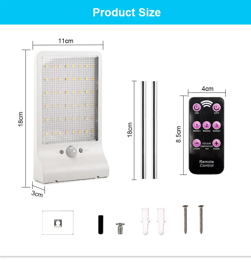 3 модели, затемненный солнечный светильник, PIR датчик движения, солнечный светильник, 48 светодиодный, для улицы, сада, двора, дорожка, настенный светильник с пультом дистанционного управления