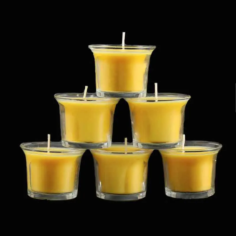 8 Pieces Natural Butter Lamp Candles, Smokeless, Insisting On About 12