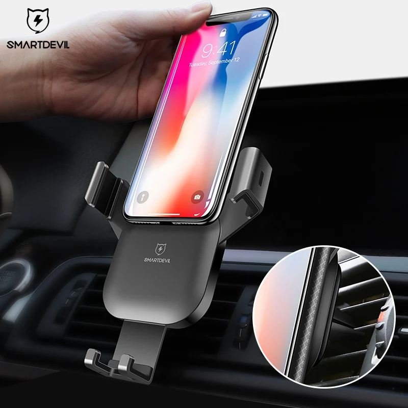 SmartDevil гравитационный слот автомобильный держатель телефона для iPhone 7 Держатель