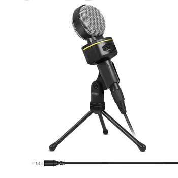 

Hot Sale Wired Stereo 3.5mm Sound Recording Microphone with Tripod for Laptop Singing Karaoke