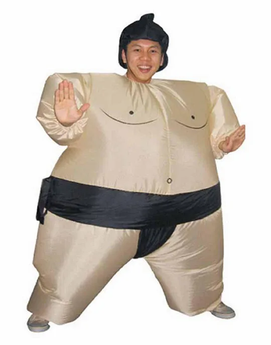Sumo Sumou Wrestler Sumo надувной костюм для взрослых нарядное платье костюм для вечеринки Хэллоуин костюм для мужчин полное тело Рождественская вечеринка