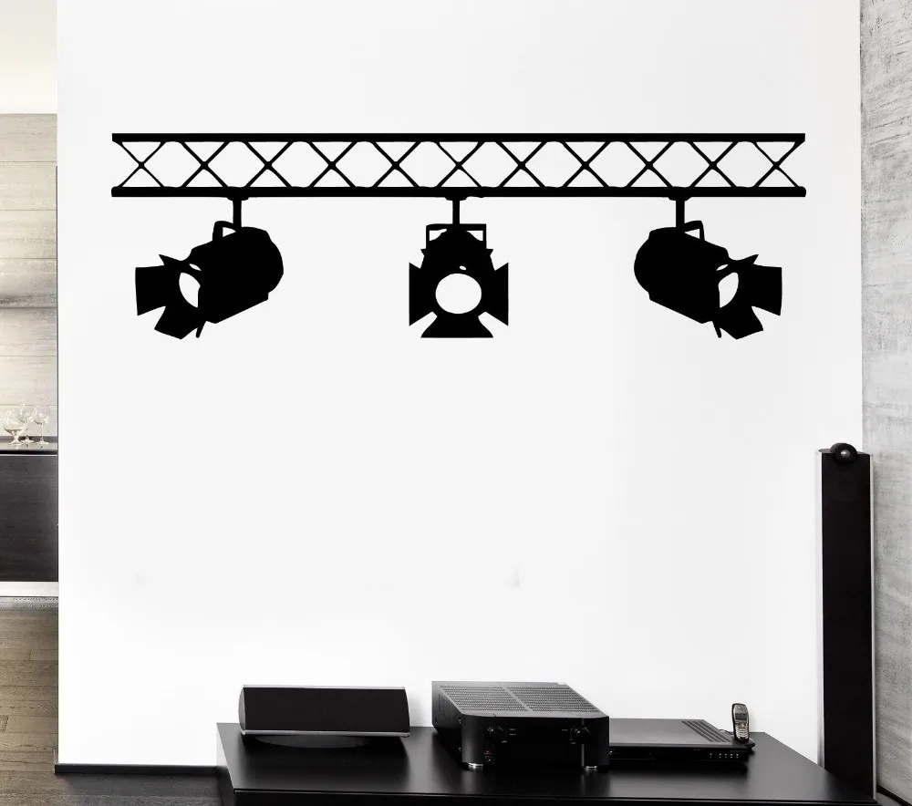 spotlights studio salon interior cinema cinematography mural vinyl wall decal art wall sticker spotlights studio salon interior cinema cinematography mural vinyl wall decal art wall sticker