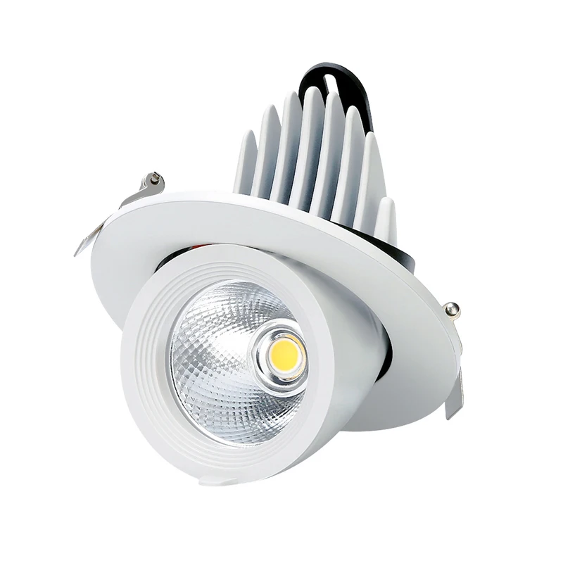 

JLAPRIRA 10W 15W 25W 30W LED Trunk Light Gimbal Light Adjustable COB Gimable Rotation Recessed Ceiling Downlight AC85-265V