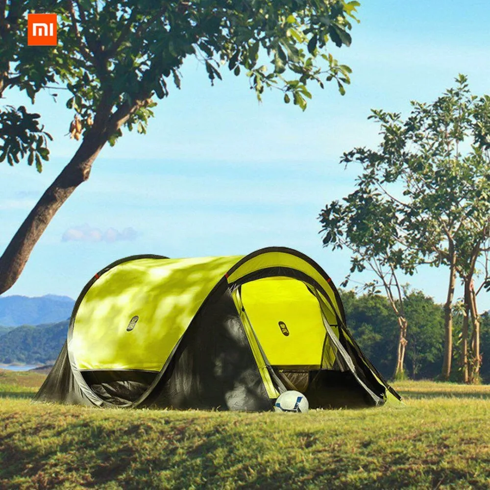  Original Xiaomi Mijia zaofeng 3-4 People Automatic Camping Tent Outdoor Waterproof Double Layer Can