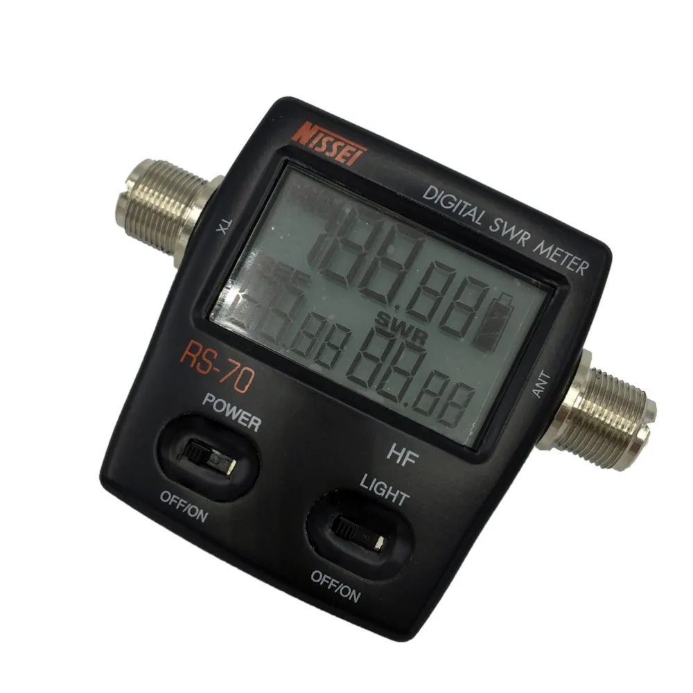 Digital VHFUHF Power & SWR Meter  Frequency Counter HF 1.6-60MHz 200W M Type Connector For Handheld Radios Walkie Talkie (3)