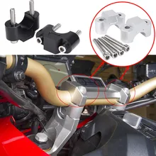 2Pcs Aluminum Motorcycle 28mm Handlebar Riser Handle Bar Clamp For Honda Xadv X-ADV X ADV 750 XADV750- Handlebar Raiser