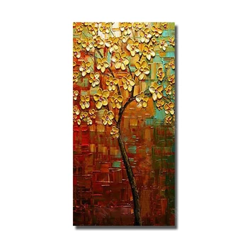 

Wall Design Knife Flower Oil Painting Large Canvas Art Hand Painted Wall Pictures Home Decoration Wall Art No Framed