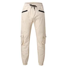 Спортивные брюки мужские спортивные штаны с несколькими карманами брюки для бега размера плюс фитнес-костюм на шнурке Мужская спортивная одежда для тренировок