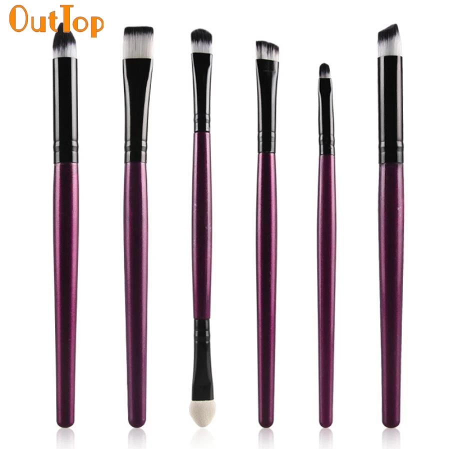 Кисть для макияжа OutTop ColorWomen 6 шт. косметическая губ кисть теней век женщин красоты