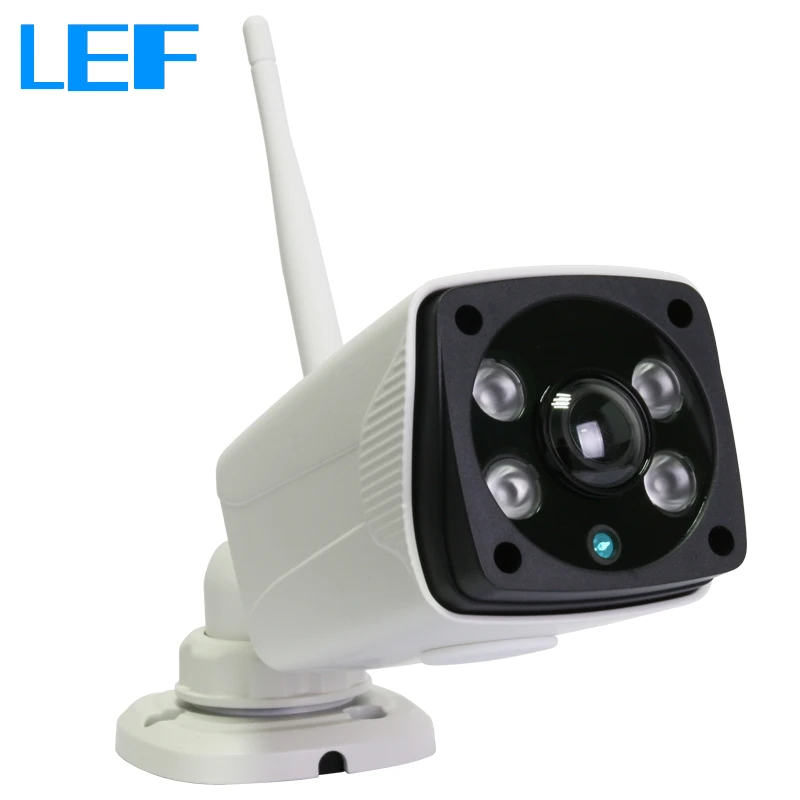 LEF 1080P Wireless IP Camera Outdoor Fisheye Lens with 180 Degree Wide View Panorama Security Surveillance Camera Waterproof 