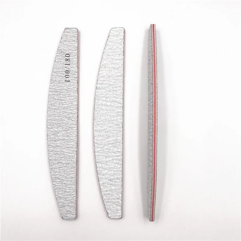 

5Pcs zebra 100\180 Grit Coarse Nail Art Sanding Files Boat Sandpaper Nail File Buffing Curve Manicure Tools Set,easy home use.
