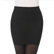 Летняя эластичная плиссированная короткая женская юбка с высокой талией, юбка-карандаш, Эластичные Мини юбки ярких цветов