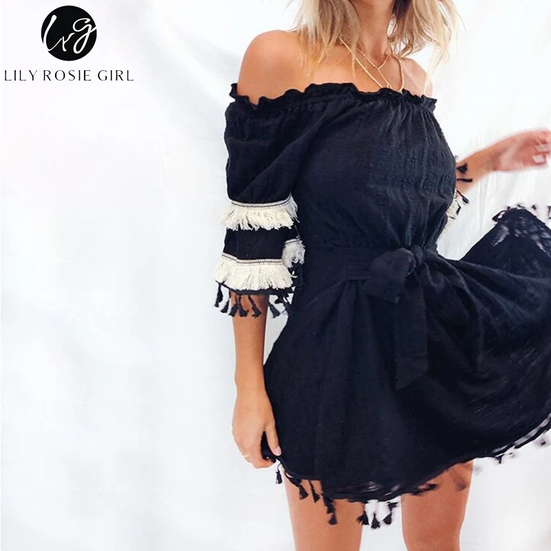 Lily Rosie/однотонное белое платье со шнуровкой и бантом для девочек короткое пляжное