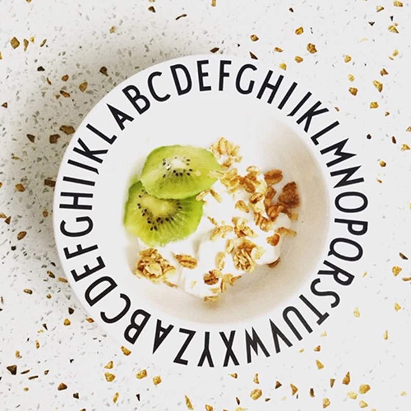 

Letters White Dishes Plate Salad Snacks Fruit Alphabet Plate Kid Plastic Fedding Dinner Tableware Children Dishes