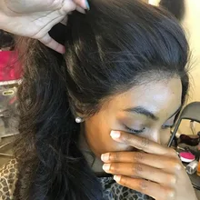 Парики из натуральных волос на кружеве 13*4 предварительно сорванные с волосами младенца бразильские волнистые человеческие волосы парики Ossilee remy волосы на шнурках передние парики