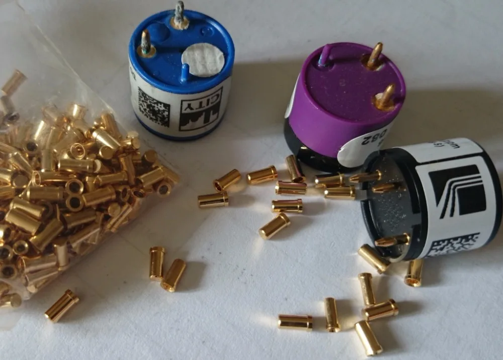 

new hope 4OXV O2-A2 PCB sockets for 1.5 mm CiTice CITY Alphasense etc 4 serie gas sensor dedicated gold pins 100PCS/LOT