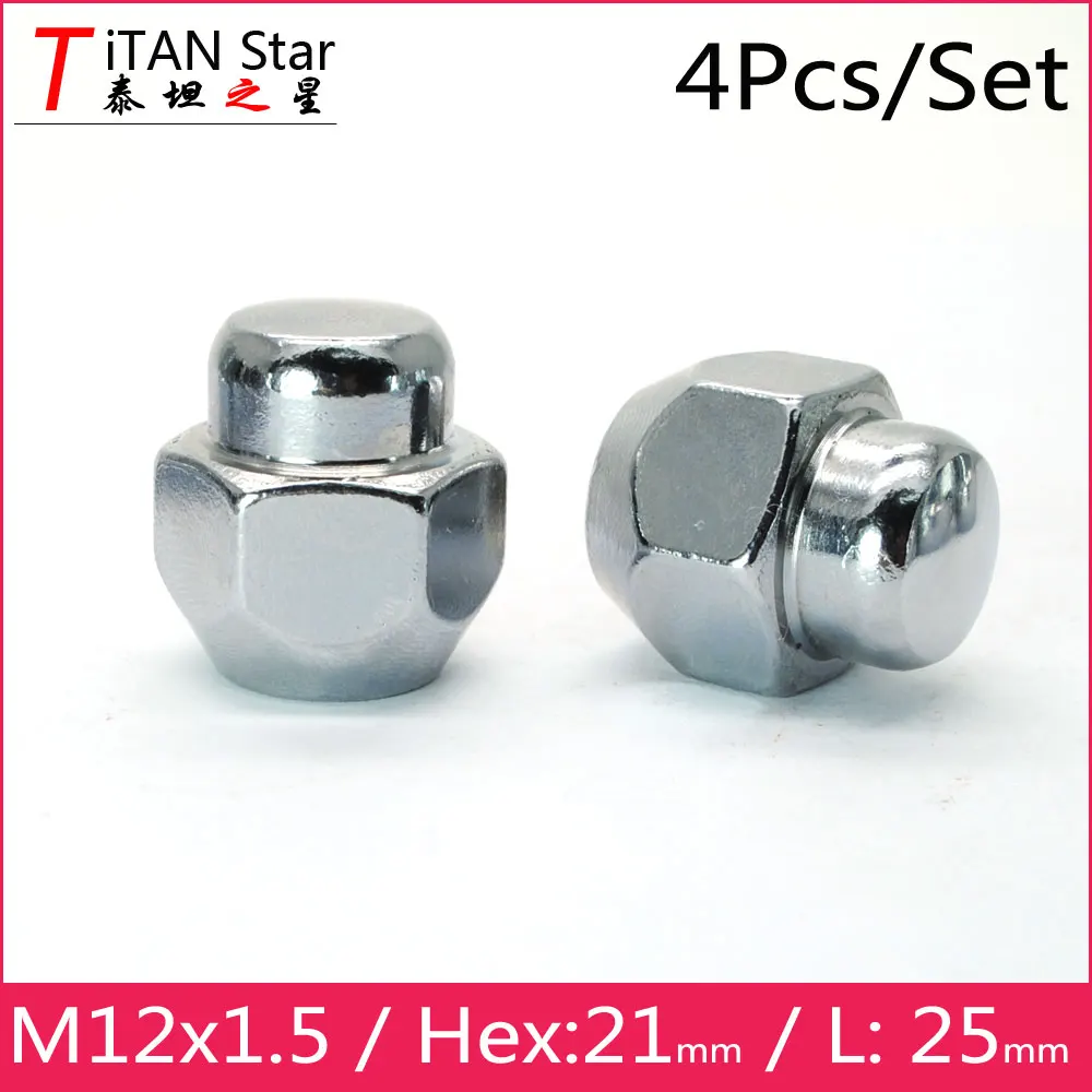 

4Pcs M12x1.5 1.5 OEM OE Stock Factory Wheels Rims Hex 21mm Lug NUTS For Mazda 3 6 Atenza Axela CX-5 CX-4 RX-8 112125-07