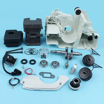 

38mm Crankcase Cylinder Piston Crankshaft Ignition Coil Muffler for STIHL 018 MS180 017 MS170 Chainsaw Intake Manifold Fuel Caps