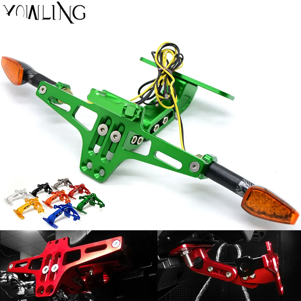 Motorcycle License Plate Bracket Licence Plate Holder Frame Number