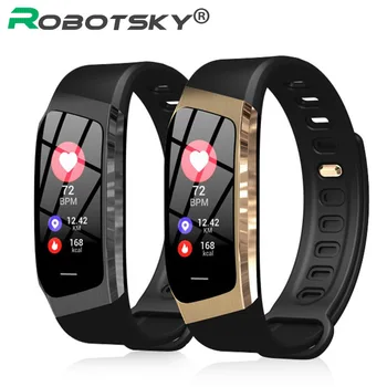 

E18 Smart Wristband Color Touch Screen Blood Pressure Oxygen ip67 Waterproof Heart Rate Monitor Sports Bracelet Talk Smart Band