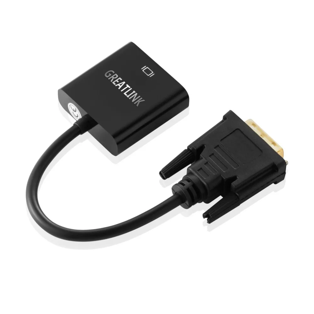 Адаптер для кабеля Ethernet DVI D VGA AUX Lan диагональ экрана 24 1 штекер 15 контактный