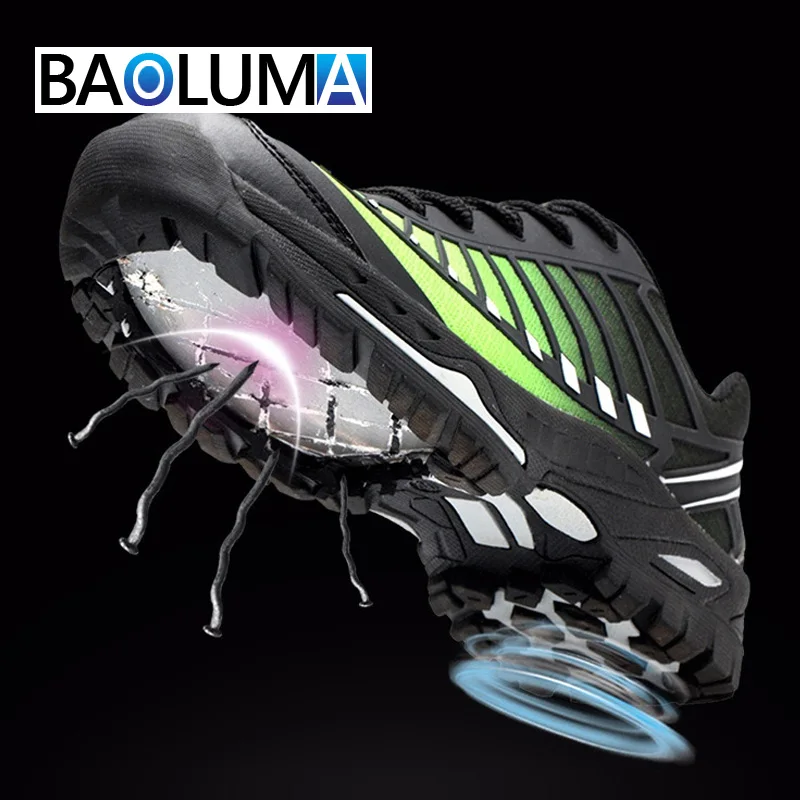 

Work Combat Boots Unisex Safety Shoes Puncture Proof High Quality Men Outdoor Steel Toe Cap Work Shoes for Men Plus Size 35-48