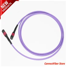 24 ядра волокна MPO многомодовый OM4 магистральный кабель, LSZH стояк куртка