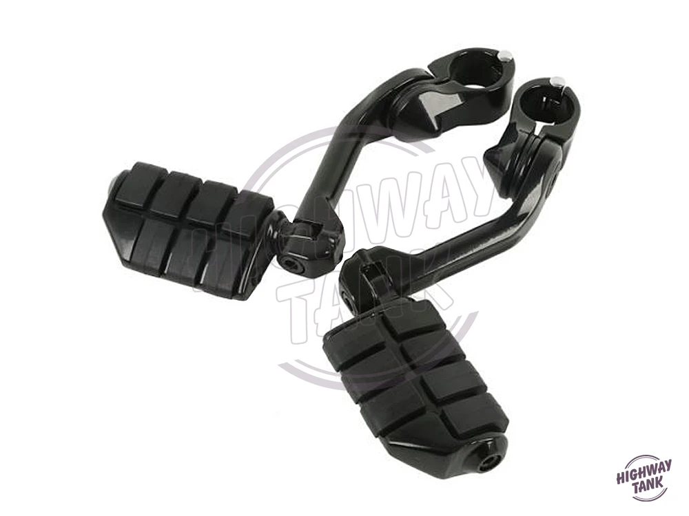 1.25" 32mm Black Motorcycle Anti Vibration Foot Pegs Footrest Moto Foot
