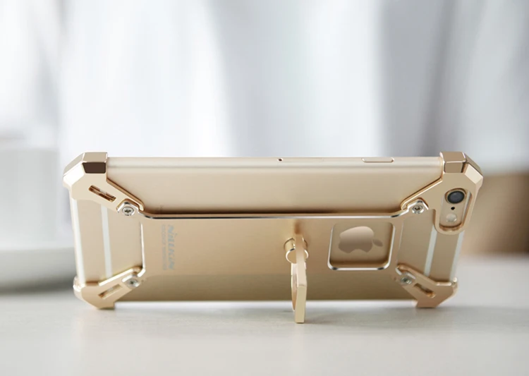 NILLKIN для iphone 6S iPhone 6 Чехол бампер шаланды DIY Алюминий сплав задняя крышка с кольцо держатель телефона для iphone 6S Plus чехол