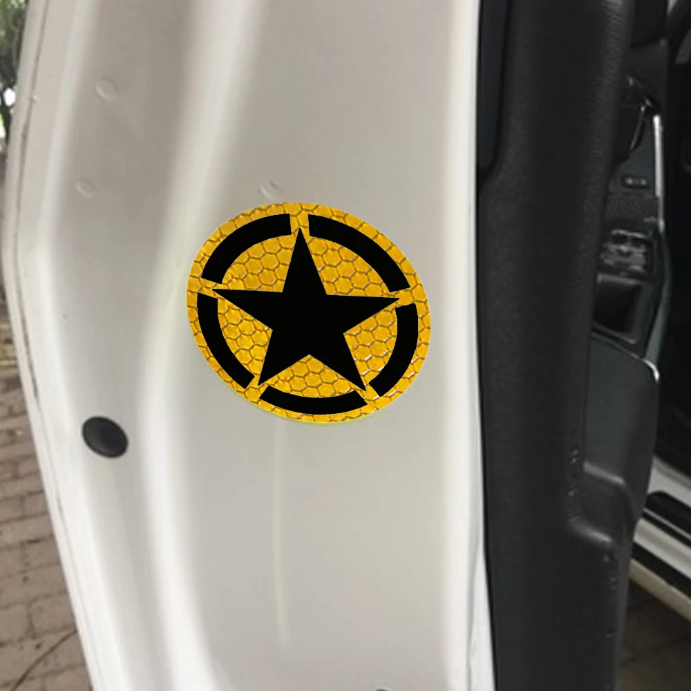 US Army Star Reflective Car Decal Bumper Sticker For All Cars Suv Motorcycle Autocycle Bicycle Bike Special Stars Car Stickers - Image 4