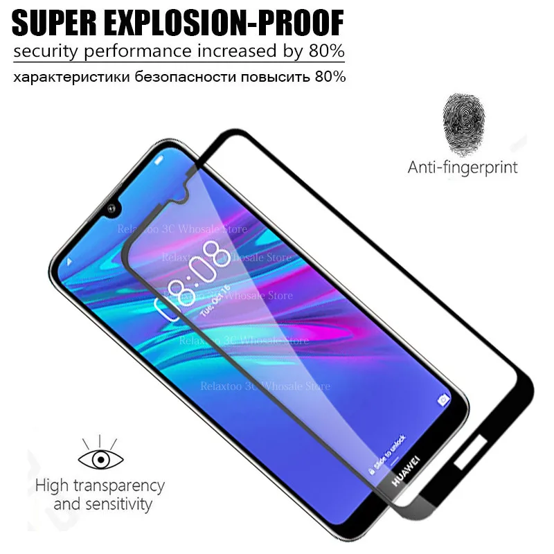 Защитное 3d стекло закаленное для Huawei Y6 2019 защитная пленка экрана Защитная MRD LX1 Y 6