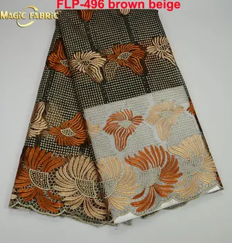 

2017 Latest Style African French Lace Fabric Quality Cheap Price African Lace Fabric For Wedding 5yd/lot FLP-496