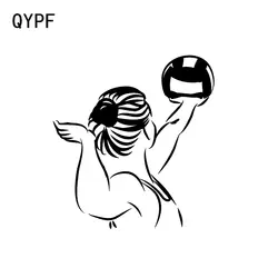 QYPF 13,4*14,4 см пляжный волейбол Декор автомобилей моделирование Стикеры силуэт Бампер Окно винил аксессуары C16-1379
