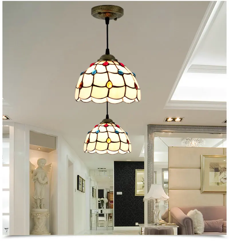 Artpad, Средиземноморский стиль, лампа в марокканском стиле, Витраж, абажур, AC110V-220V, мозаика, светодиодный подвесной светильник для коридора, коридора