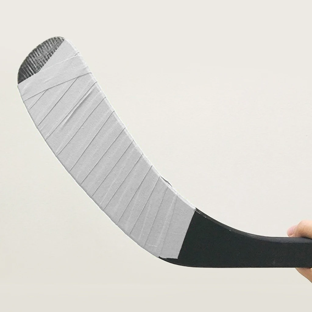 2pcs Self-Adhesive Hockey Stick Tape Cloth Sleeve Wrap Cover Tennis Grip (23 meter long 2.5cm wide) Yellow White