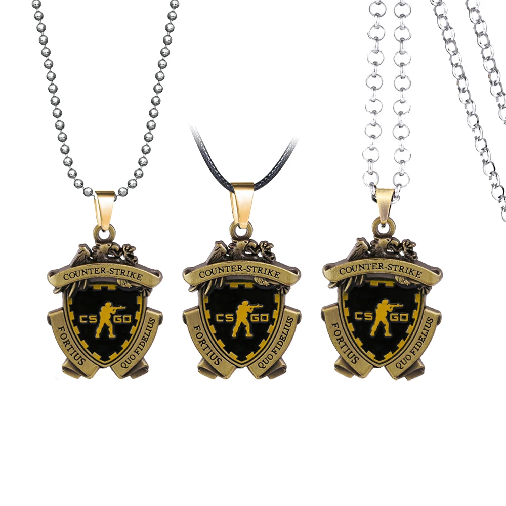 

Game CS GO Medal Necklace Men Metal Alloy Counter Strike CSGO Pendant Necklace Women Jewelry Fans Gift Souvenir kolye collares