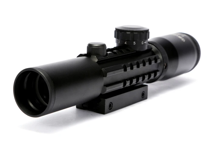 

Night Riflescope air weapons 2-6X28E Hunting Arms Rifle Scope with Mil-Dot Mounting Rail for shotgun Pistol guns and Weapons