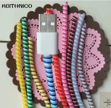 1 ШТ. 1.4 М USB Зарядки Линии Передачи Данных Протектор Кабель Защиты обертывание Намотки Кабеля Организатор Для iPhone 5s 6 s Plus Для Xiaomi