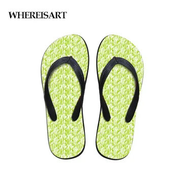 

WHEREISART Outside Slippers Women Ghost Ghosties Printing Summer Beach Flip Flops Sandals Ladies Slippers FemaleSandals Shoes