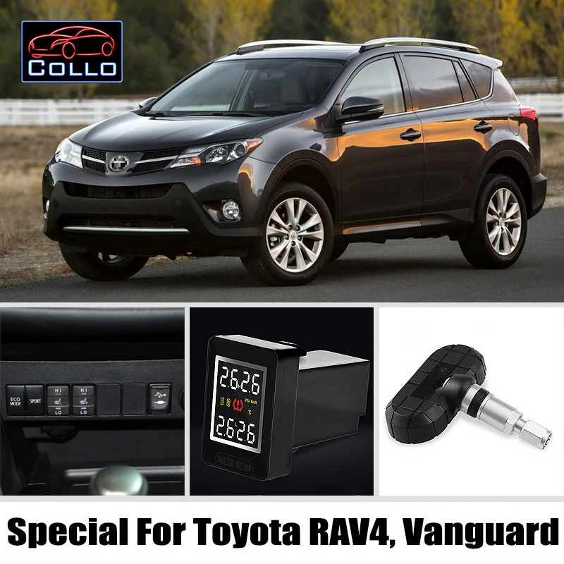 TPMS специально для TOYOTA RAV4 Vanguard/Система контроля давления в шинах внутренних датчиков/неразрушительная установка