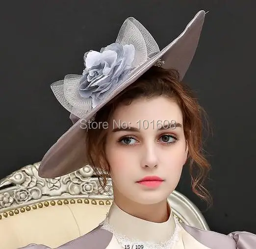 

Retro Vintage Costume Lace hats Elegant Victorian dress Rococo Flowers Lady Renaissance beads Lolita caps MZ-11 Hat