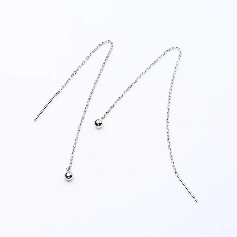 INZATT OL Tassel Real 925 Sterling Silver Long Dangle Drop Earrings Minimalist For Trendy Women Party Jewelry FINE Brincos