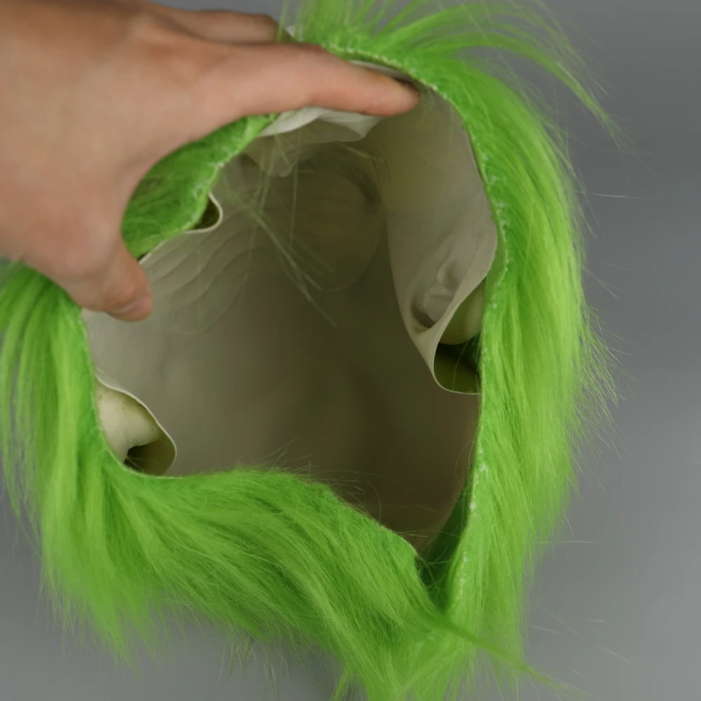 Newest Funny Grinch Stole Christmas Latex Party Mask Halloween Head Mask With Further Adult Costume Grinch Mask Props (3)